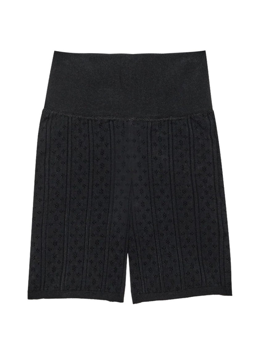 J. W. Anderson High-Waisted Perforated Knit Shorts