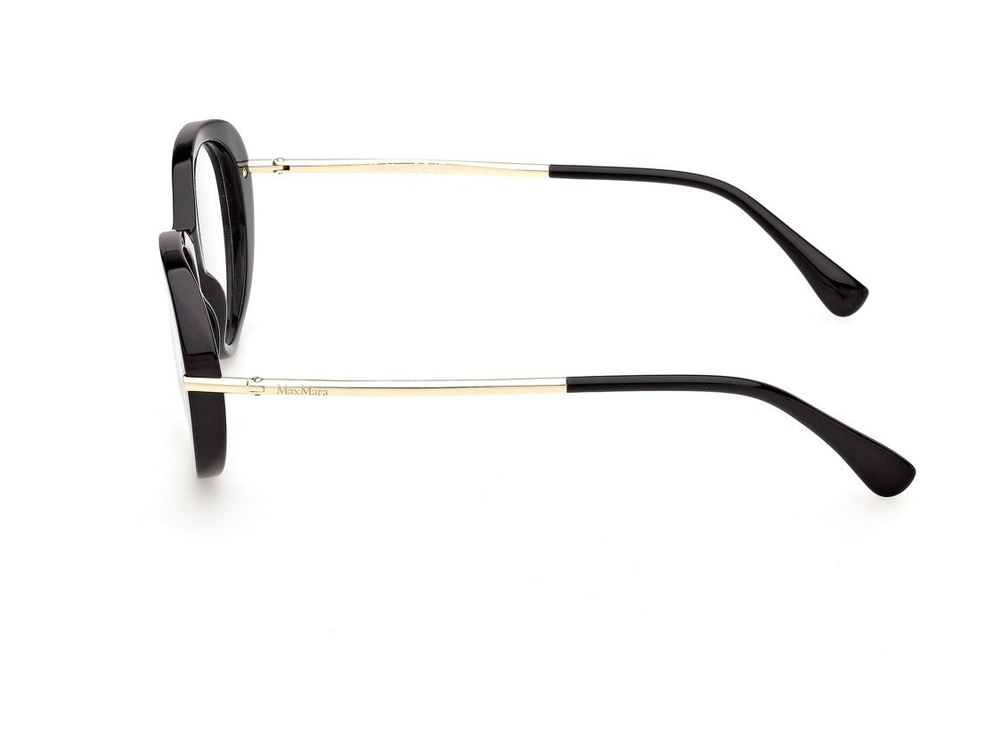 Max Mara Glossy Black Mm5227 Acetate Eyeglasses