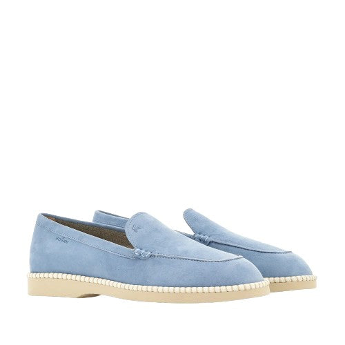 Hogan Light Blue Low Shoes