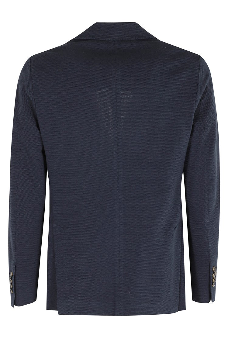 Circolo 1901 Navy G.Dyed Patch Pocket Cotton-Blend Blazer