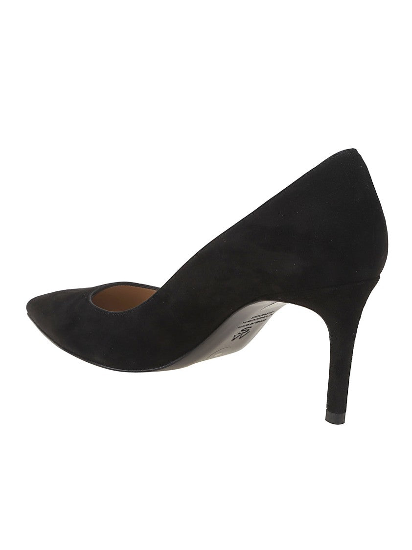 Stuart Weitzman Stuart Power Pointed Leather Pumps