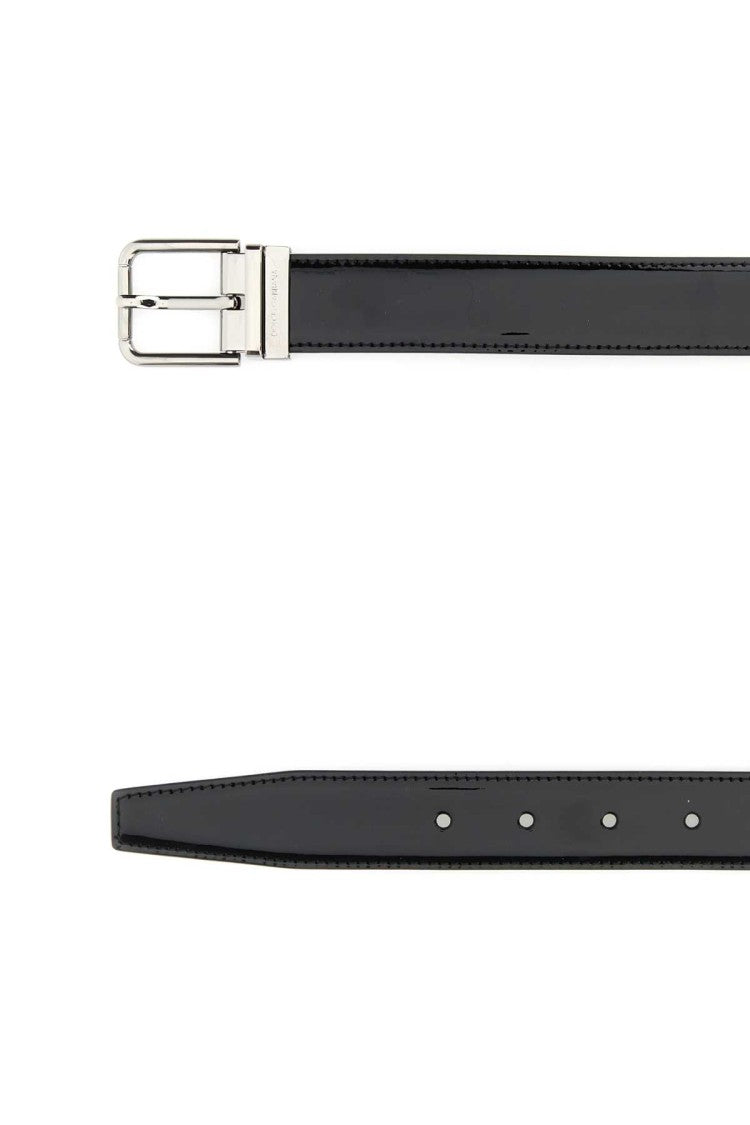 Dolce & Gabbana Black Leather Belt