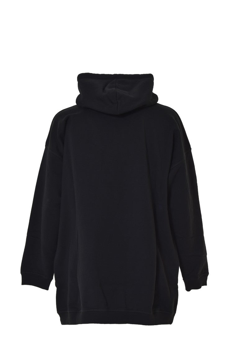 Dsquared2 Black Cotton Icon Maxi Hoodie