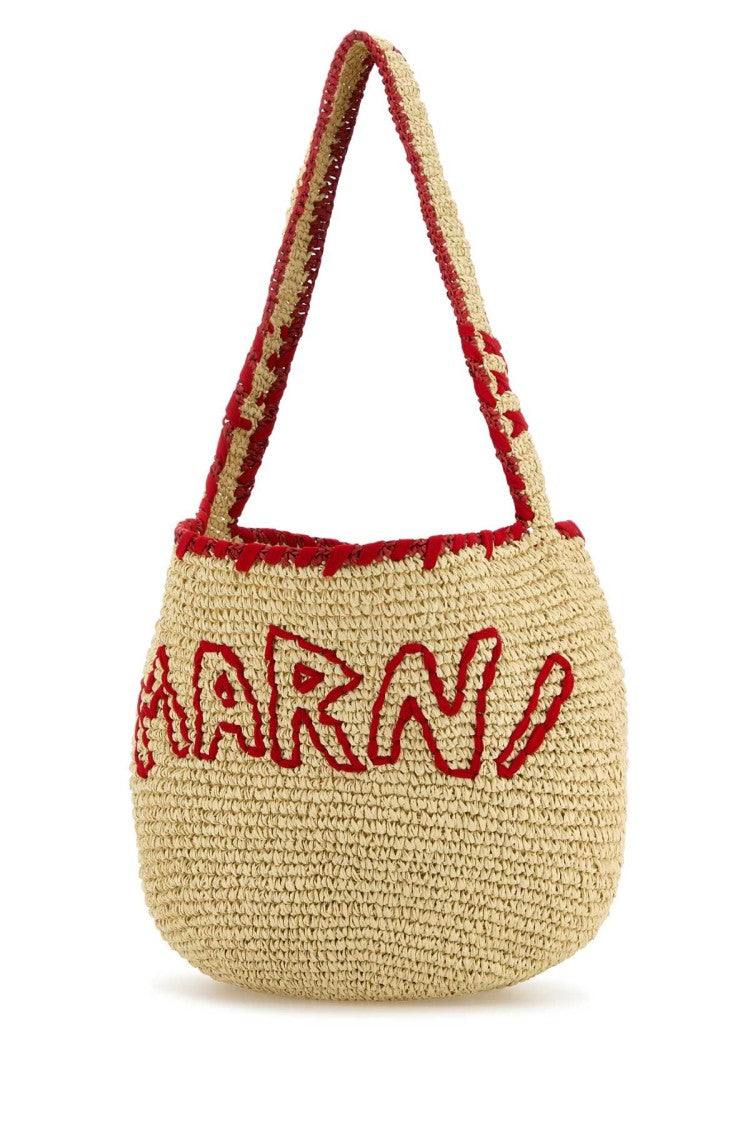 Marni Raffia Shopping Bag