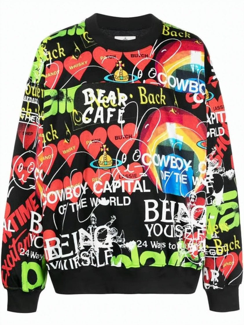 Vivienne Westwood Long-Sleeve Graphic Print Shirt With Eclectic Design