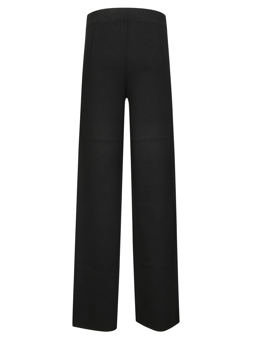 Max Mara Tailored Black Pants Crafted From Punto Milano Fabric
