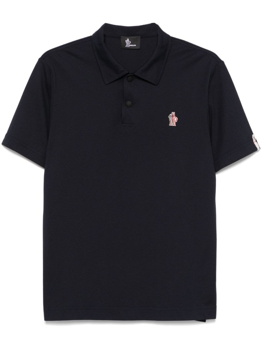 Moncler Grenoble Short-Sleeved Polo Shirt With Classic Collar