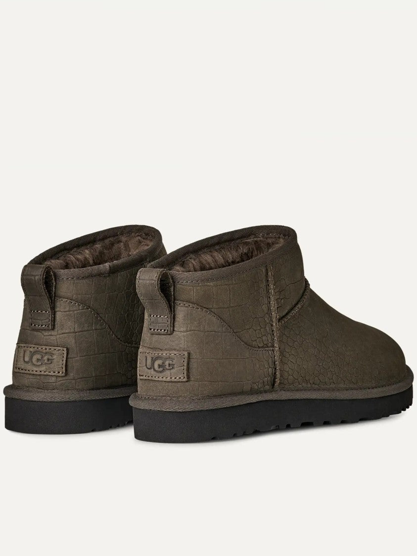 Ugg Classic Ultra Mini Embossed Textured Boots
