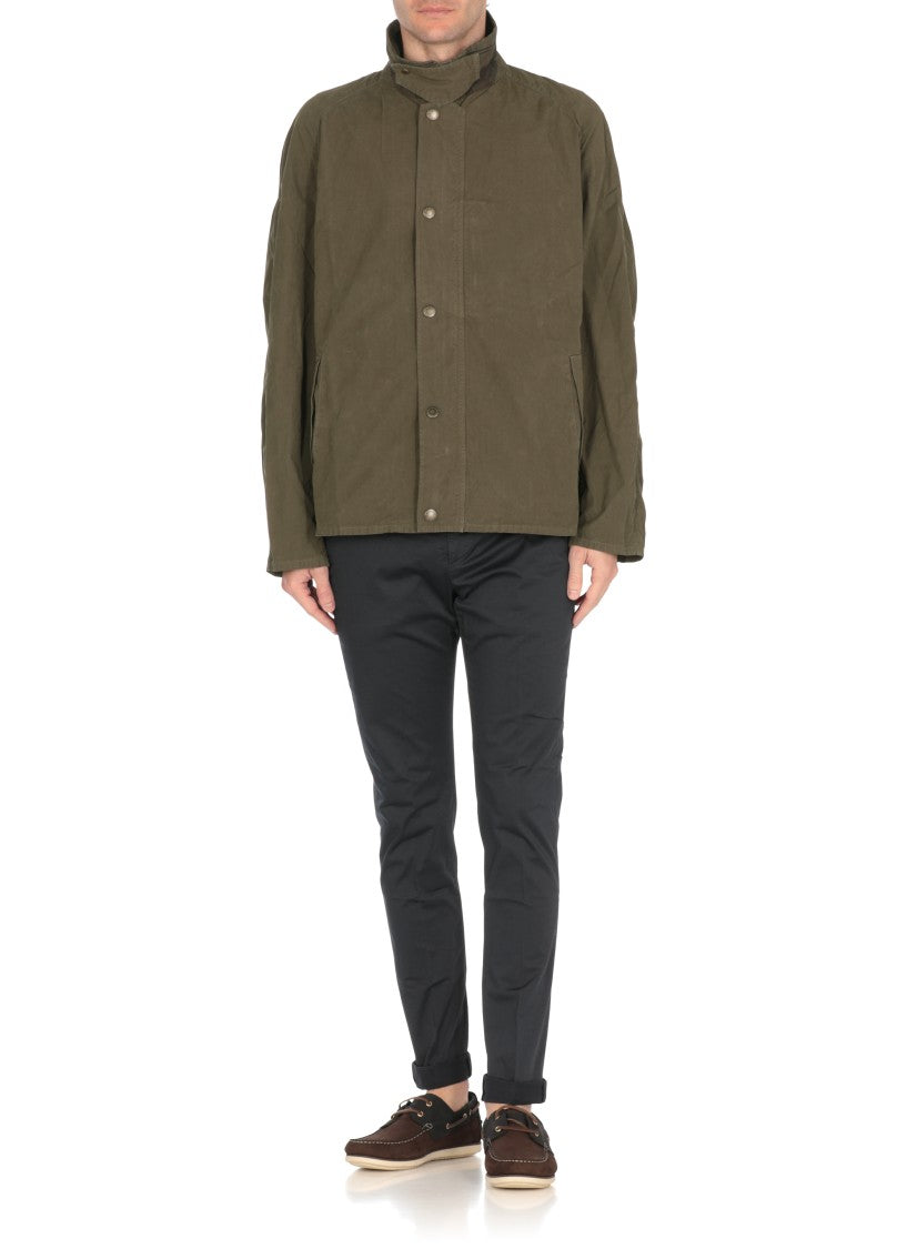 Barbour Olive Green Tracker Casual Cotton Jacket