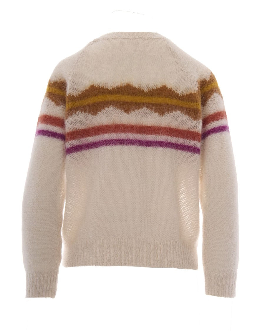 Isabel Marant Étoile Striped Knit Sweater In Fuzzy Mohair Blend