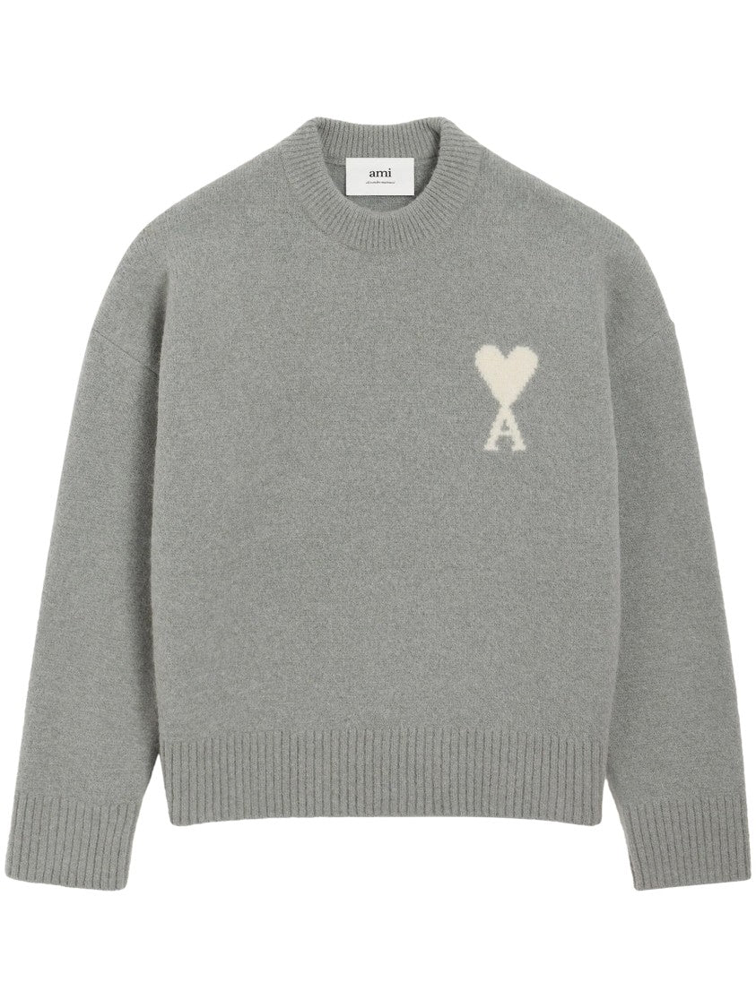 Ami Textured Knit Sweater