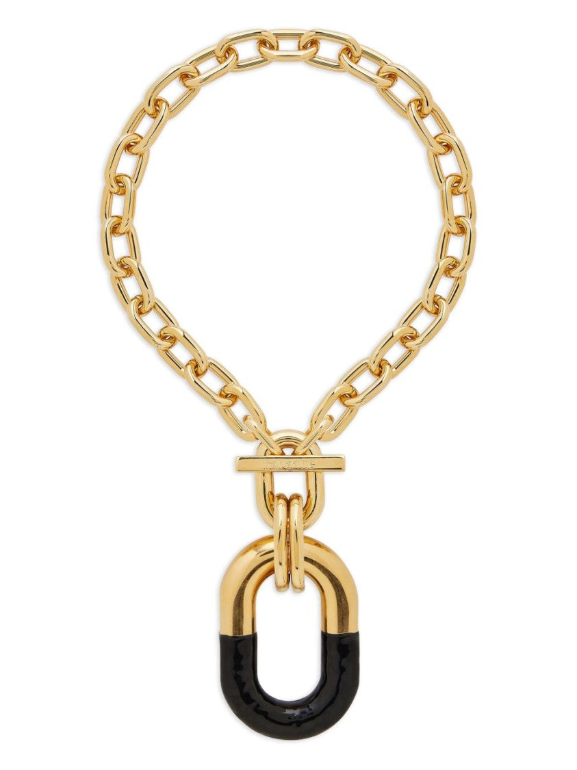 Rabanne Oversized Pendant Necklace With T-Bar Clasp