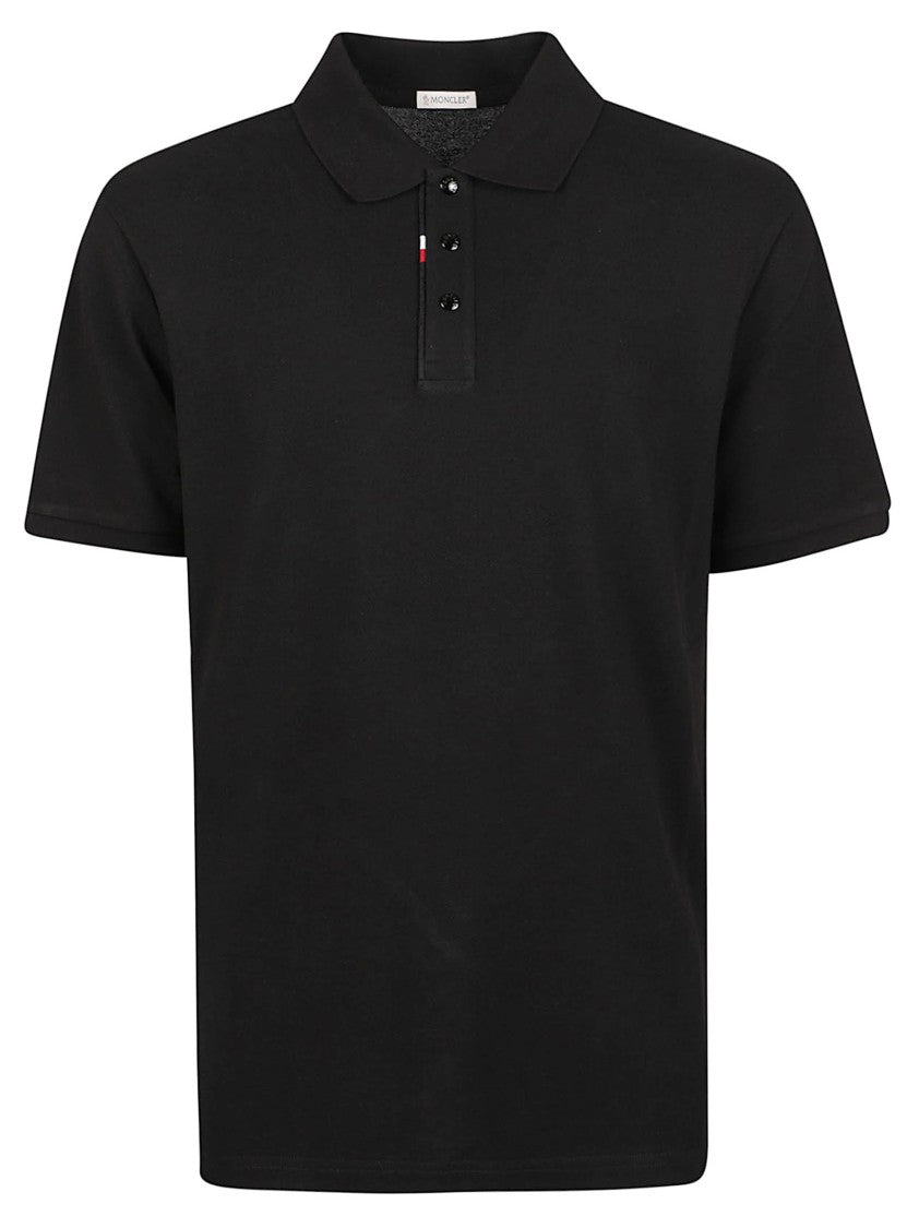 Moncler Short-Sleeve Classic Collar Subtle Logo Polo Shirt