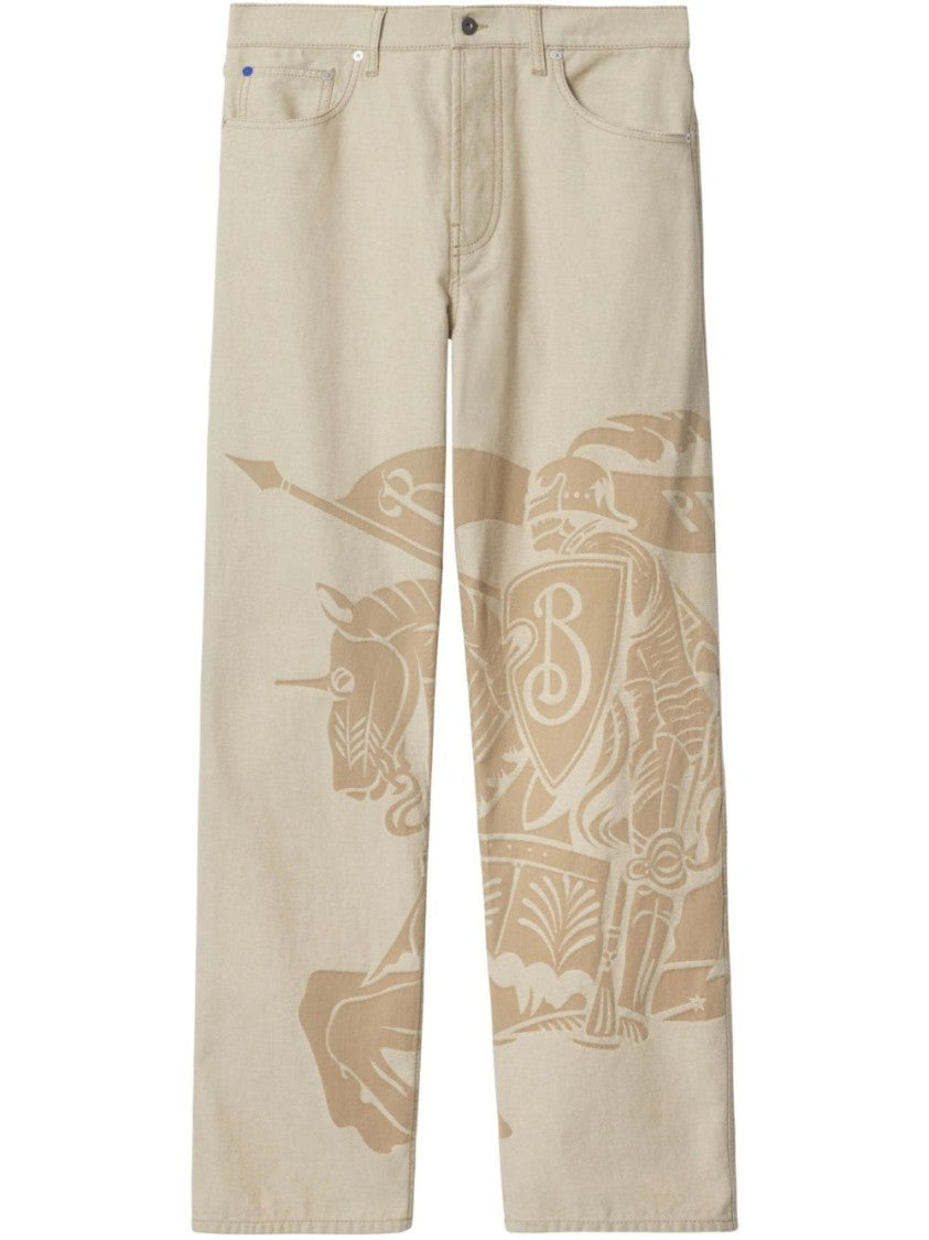 Burberry Equestrian Knight Motif Trousers