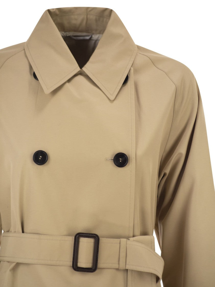 Max Mara Wkdcanasta - Reversible Trench Coat In Water-Repellent Gabardine