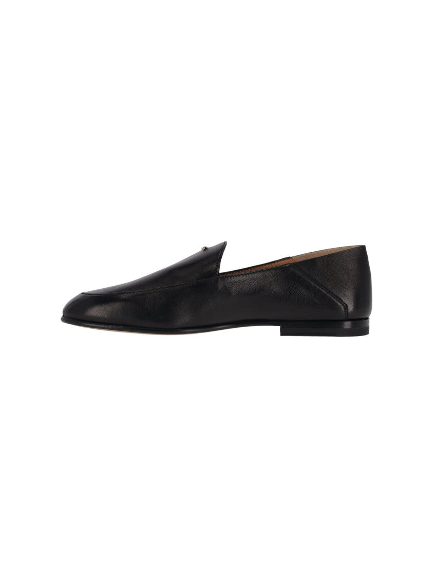 Tod's Black Calf Leather Loafers