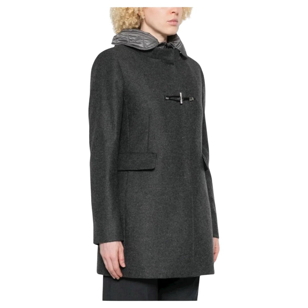 Fay Db Front Nylon Toggle Coat