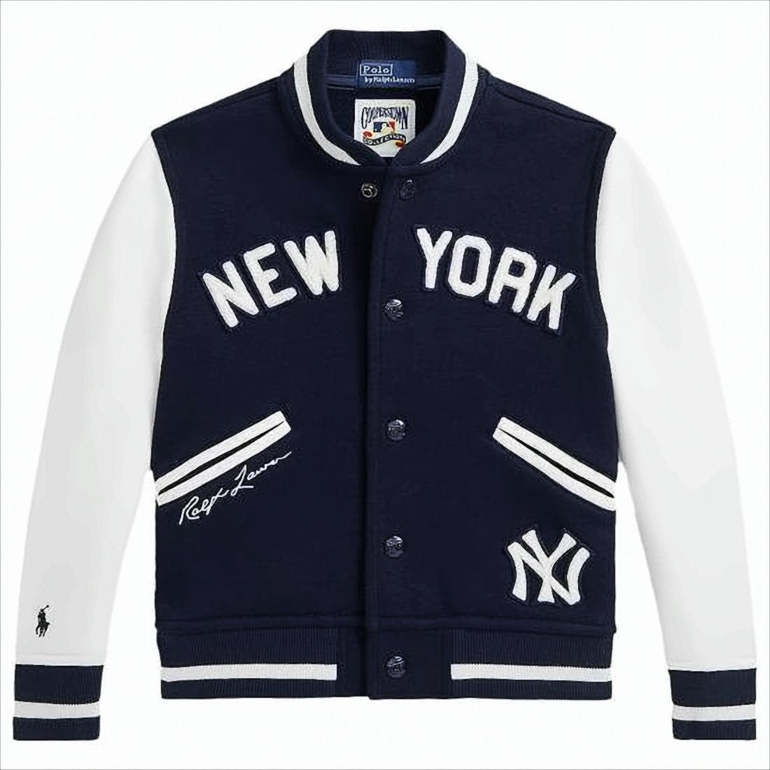 Polo Ralph Lauren Varsity-Style Fleece Sweatshirt With Bold Lettering