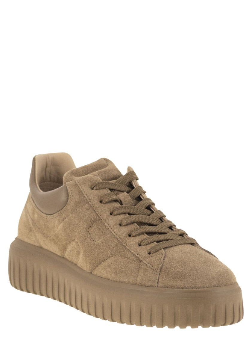 Hogan H-Stripes Suede Trainers