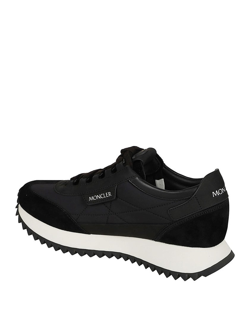 Moncler Nylon And Suede Leather Sneakers
