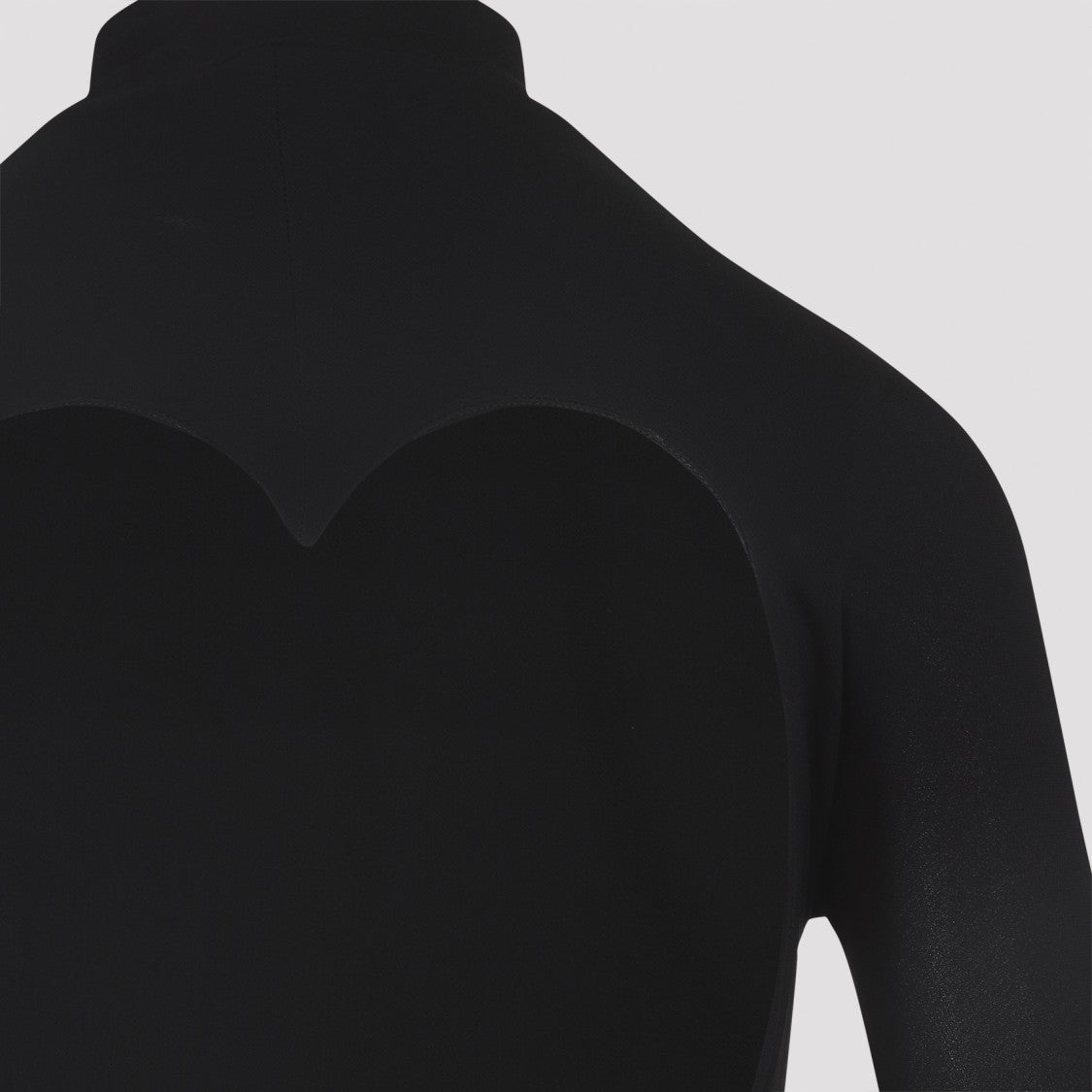 Alaïa Heart-Shaped Cutout Black Viscose Midi Dress