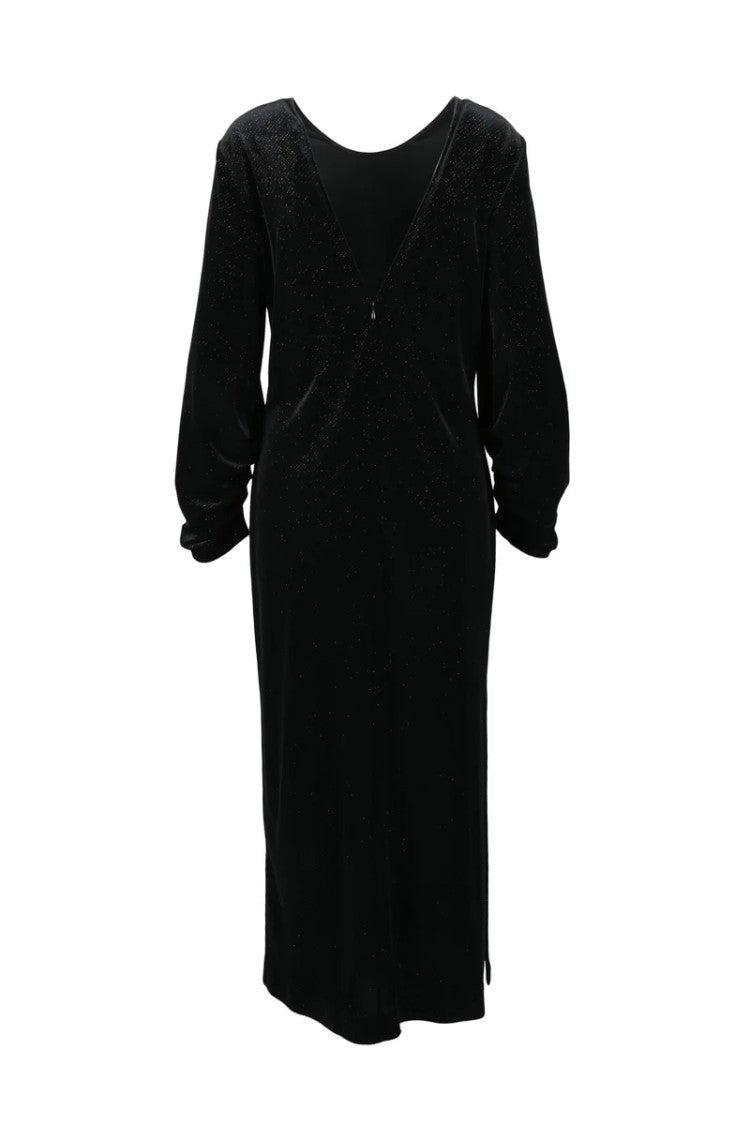 Department 5 Velvet Dress Stretch - Black