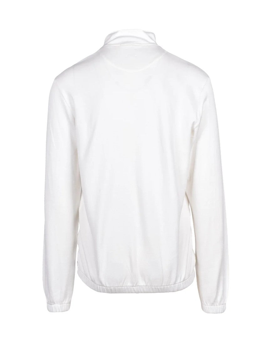 Eleventy Minimalist Zip-Up Sweatshirt With High Collar And Discreet Pockets
