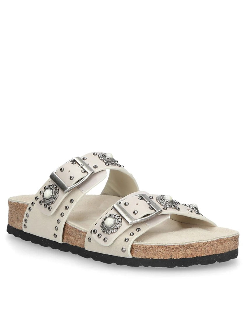 Elena Iachi Cream Ergonomic Bottom Slipper