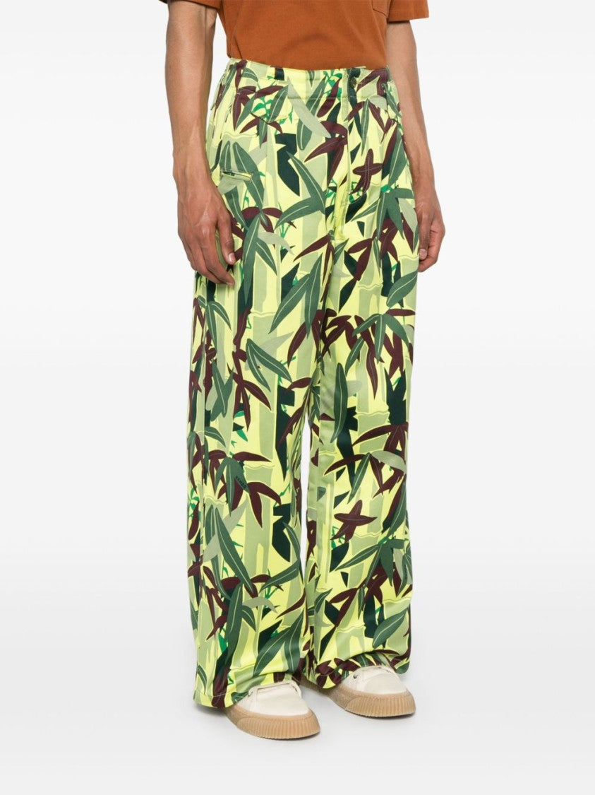 Kenzo Avocado Green Belted Tailored Trousers