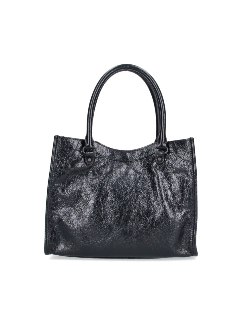 Balenciaga Black Rectangular Synthetic Leather Bag
