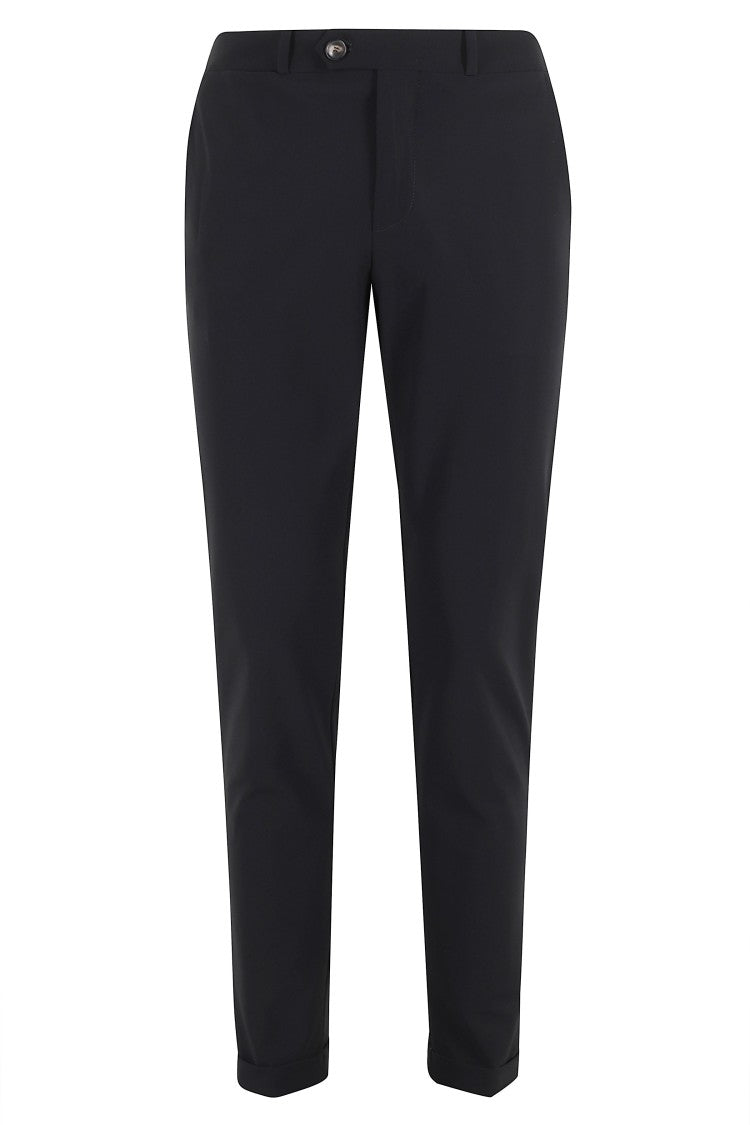 Rrd Black Slim Fit Stretch Technical Trouser