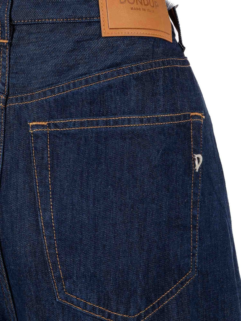 Dondup Maggie Wide Leg Dark Jeans