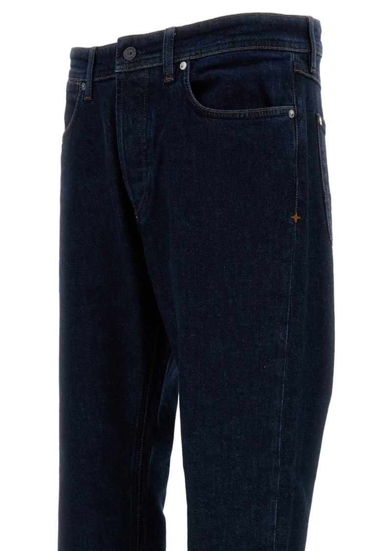 Stone Island Slim Fit Denim Pants With Five-Pocket Design