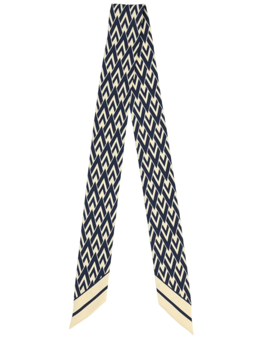 Valentino Garavani Toute La V Geometric Silk Scarf