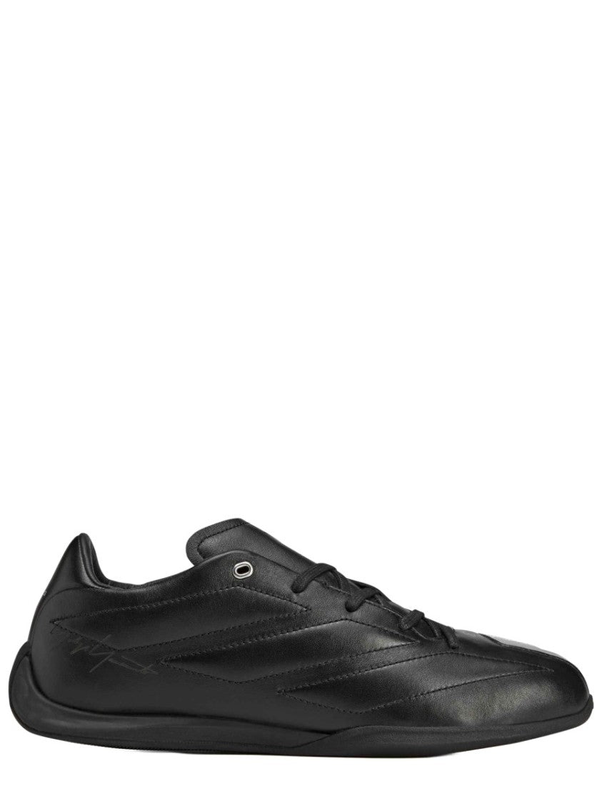 Y-3 X Amg Feroza Lo Y-3 X Amg Metallic Leather Sneakers
