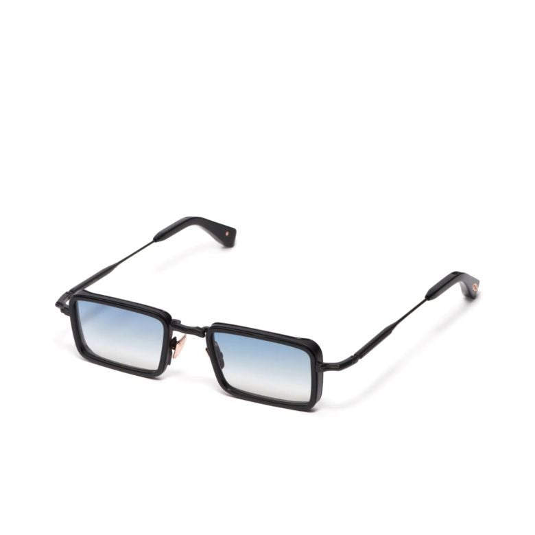 John Dalia Pierce Rectangular Frame Sunglasses With Gradient Blue Lenses