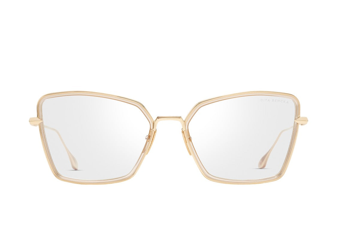 Dita Behcka Titanium Oversized Geometric Eyeglasses