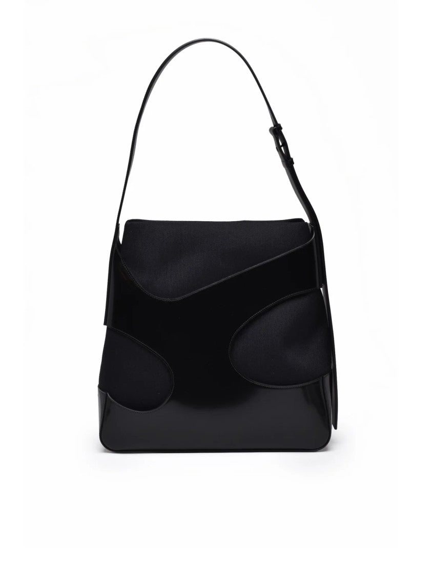 Ferragamo Shoulder Bag Nylon/Cotton - Black