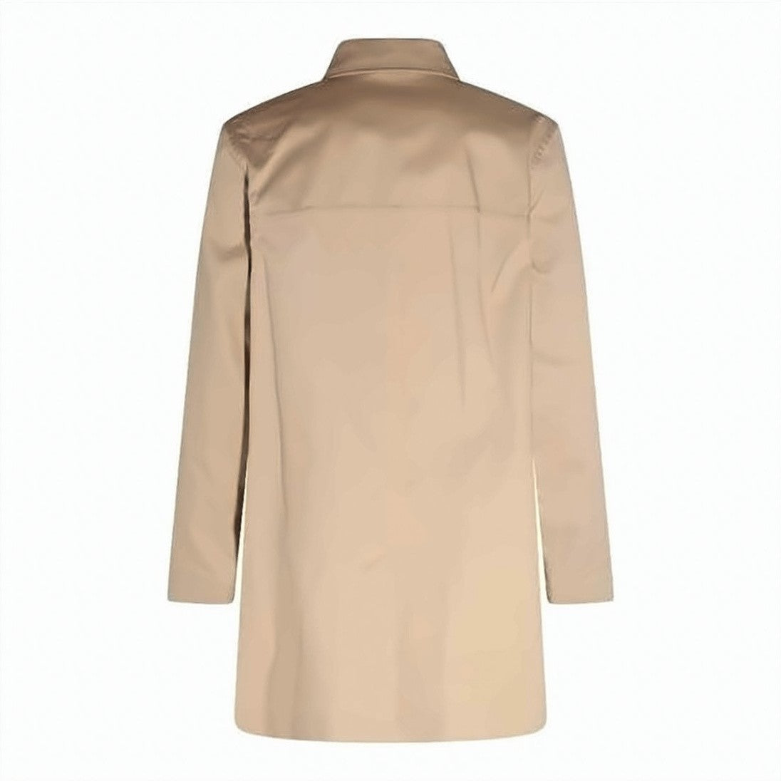 A.P.C. Minimalist Straight-Cut Coat With Classic Collar And Snap Closure