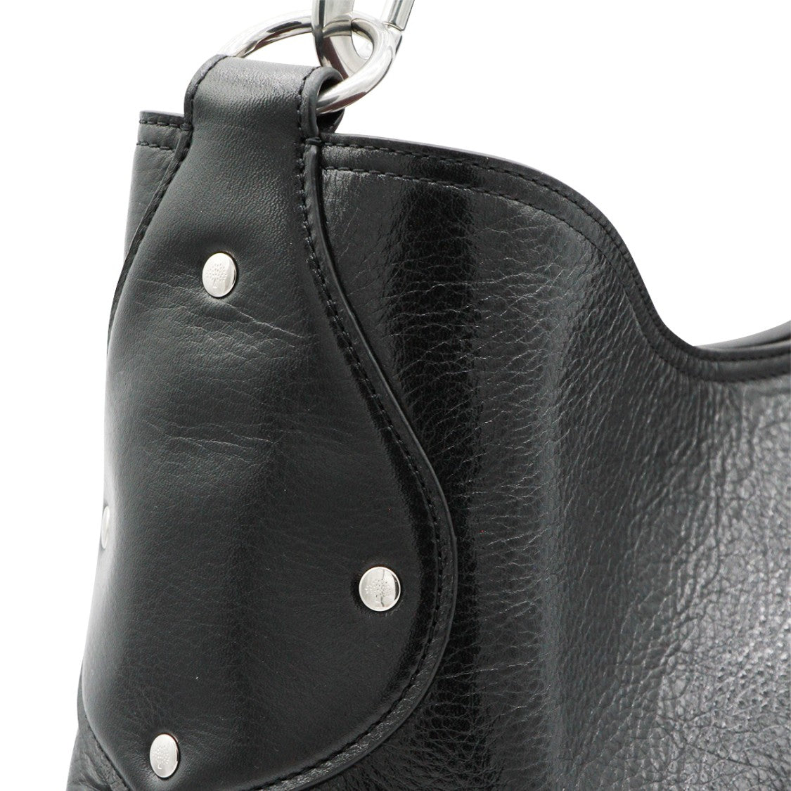 Mulberry Black Leather Hackney Shoulder Bag