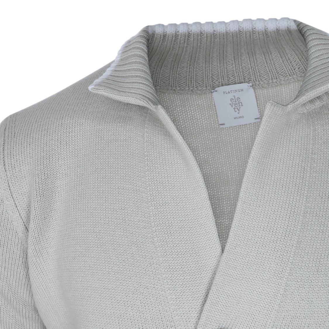 Eleventy Soft Knit Cardigan With Shawl Collar