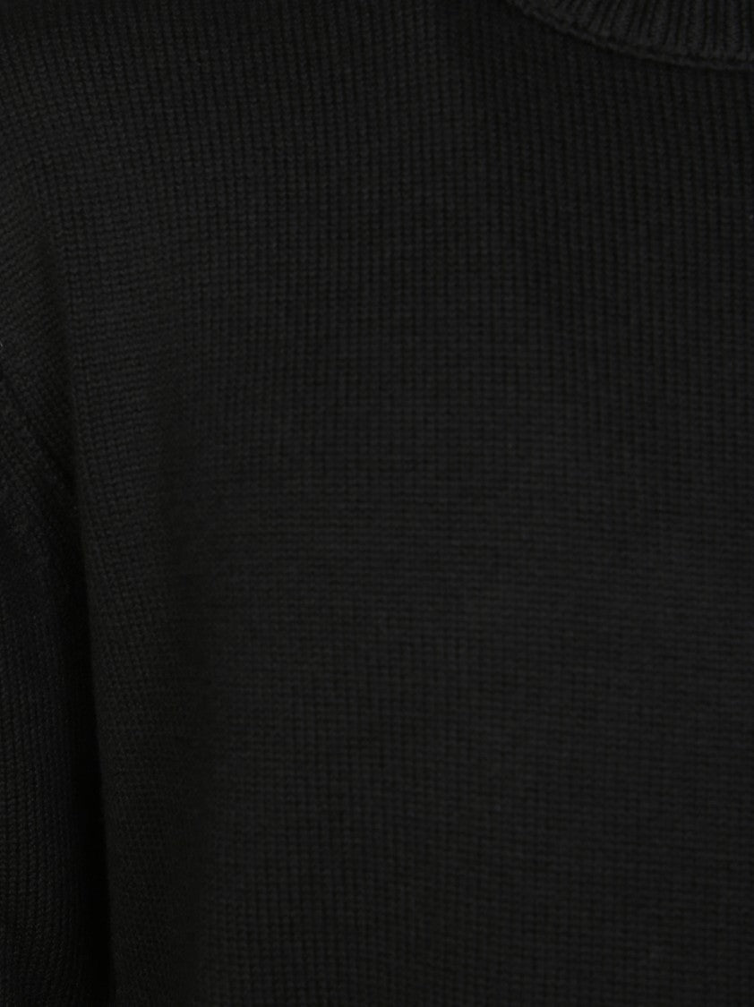 Paolo Pecora High Neck Ribbed Knit Sweater