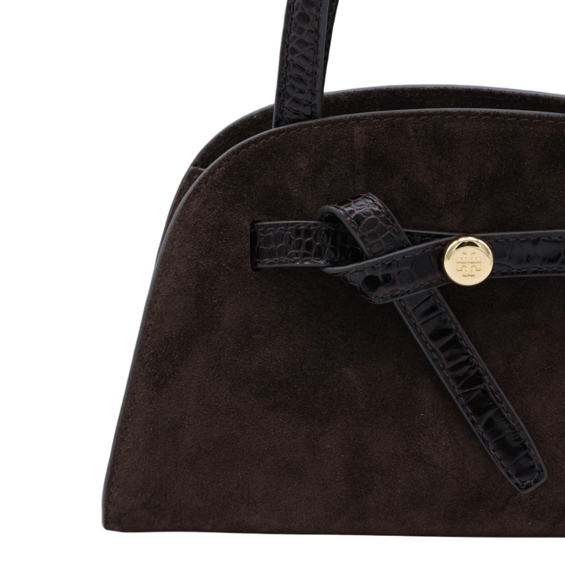 Tory Burch Structured Rounded Handbag With Knotted Strap
