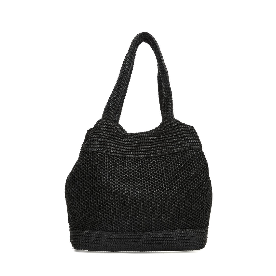 Rue Madame Textured Raffia Shopping Bag With Bold Logo
