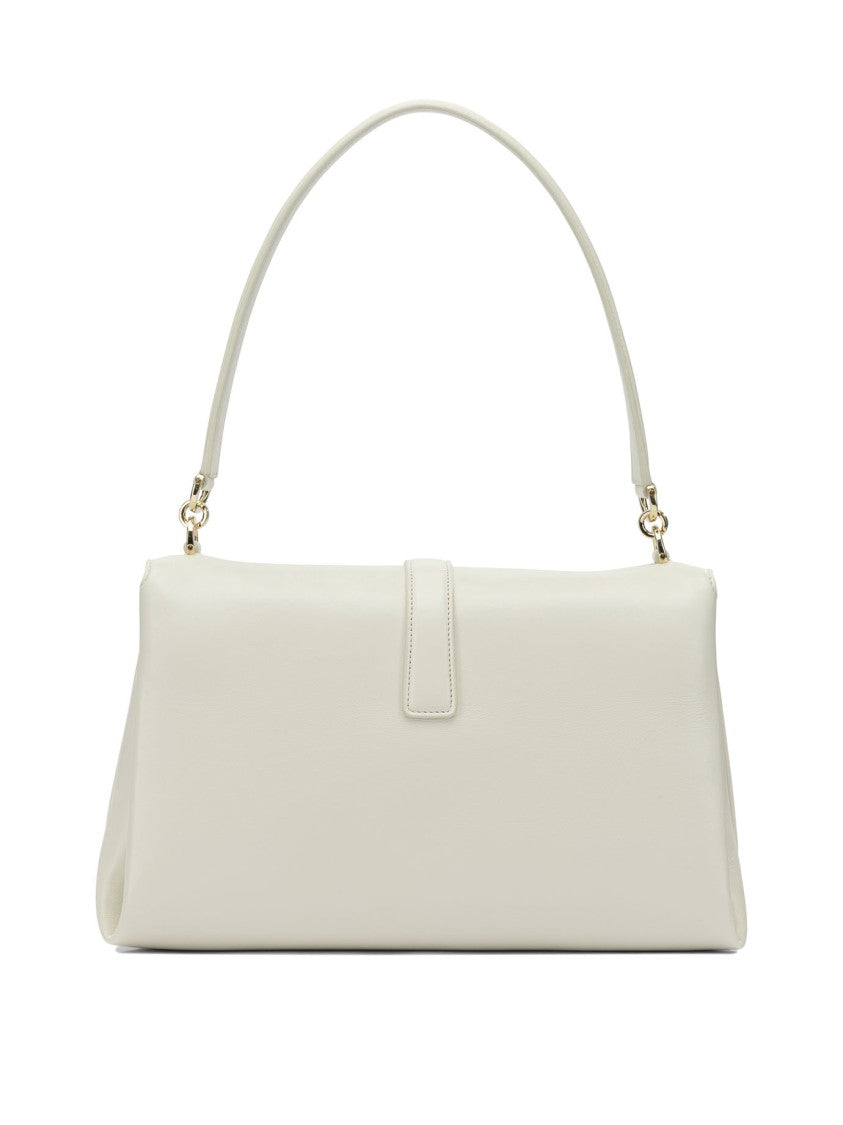 Ferragamo Leather Shoulder Bag With Flap