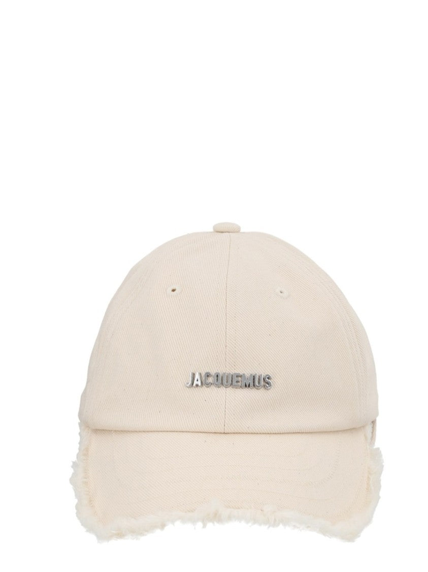 Jacquemus Artichaut Frayed Brim Cotton Baseball Cap
