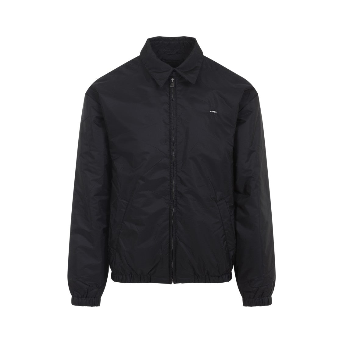 Prada Lightweight Polyamide Jacket With Classic Collar