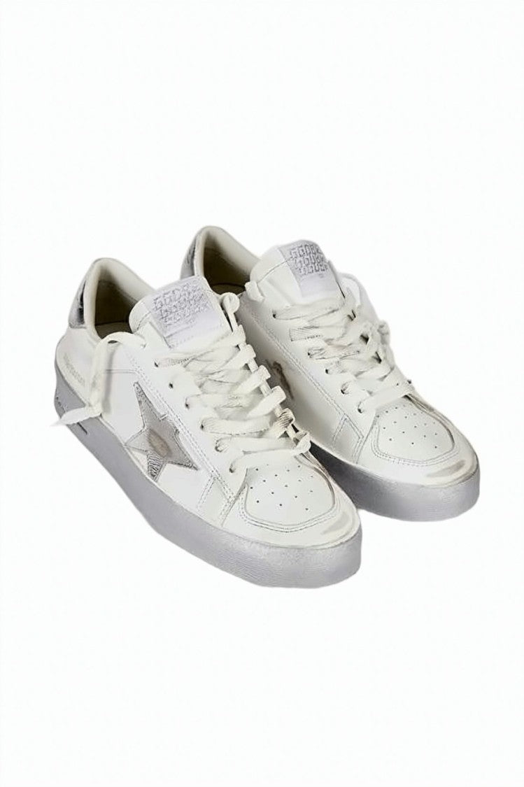 Golden Goose Low-Top Sneakers With Metallic Star Detail
