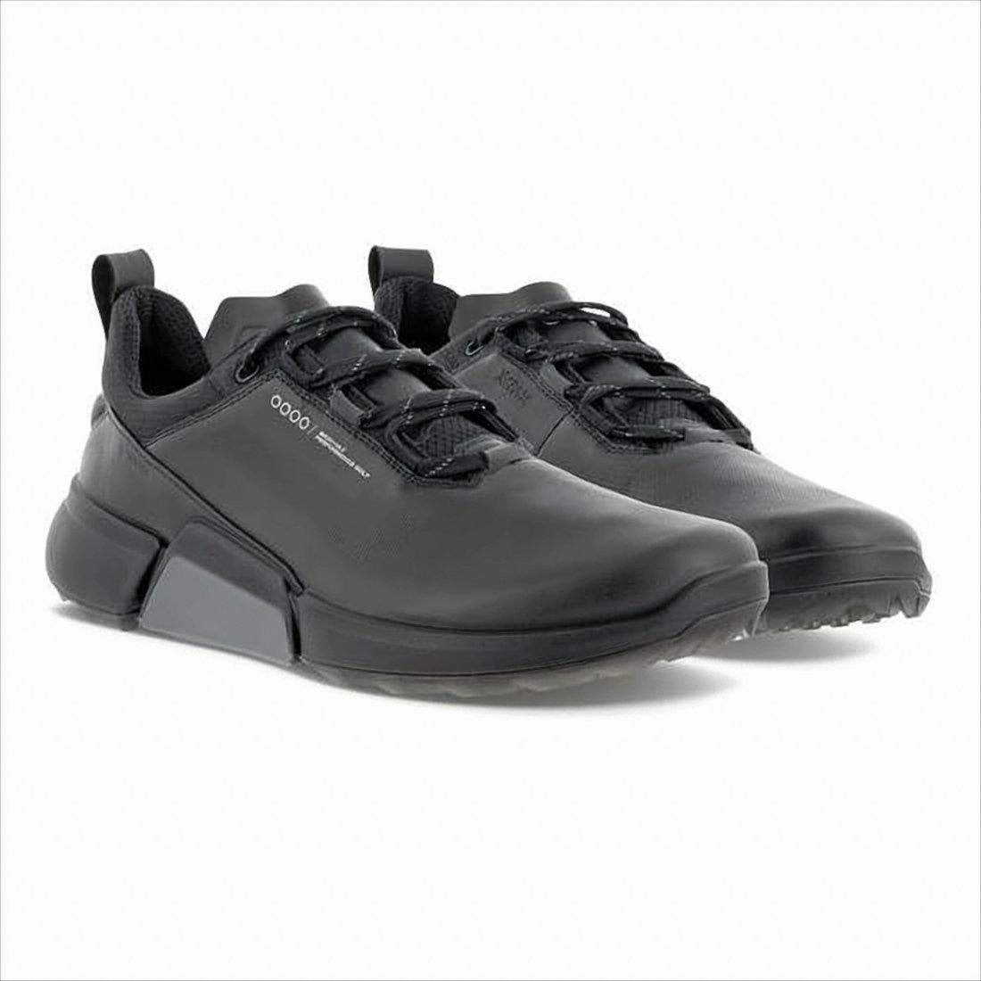 Ecco Matte Black Sneakers With Sculpted Sole