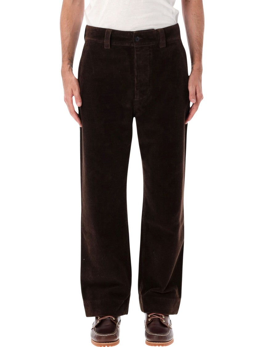 Margaret Howell Straight-Leg Corduroy Pants With Essential Workwear Aesthetic